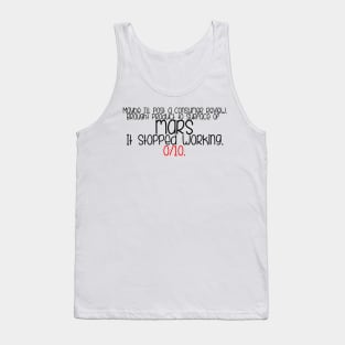 The Martian - 0/10 quote Tank Top